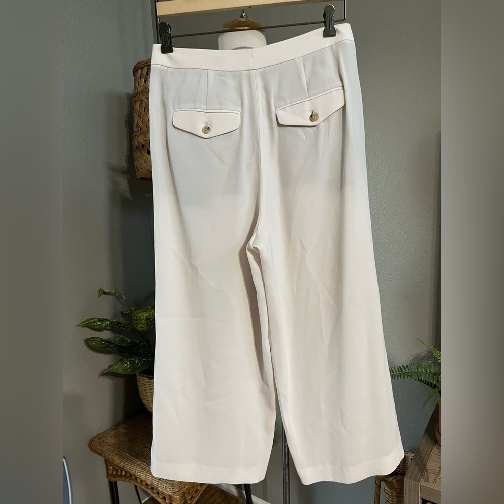 Vince High Waist Culotte Pant in Sandstone 8 - Picture 6 of 9